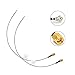 TOJOIN SMA Male to IPEX UFL Female 1.13mm RF Coaxial Cable 6GHZ Low Loss for 4G / LTE/ 5G / Bluetooth/Antenna 11.8inches (30cm) 2PCS