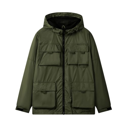 Chaqueta impermeable con capucha que detiene el viento de invierno 5