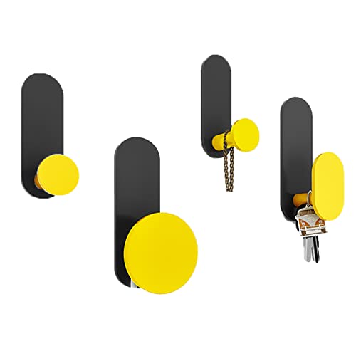 4 Patère Mural Crochet en Métal pour La Cuisine Ou La Salle De Bain(Color:C) Cover