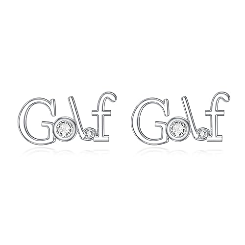 Petites boucles d'oreilles de golf à porter sur le parcours et en ville