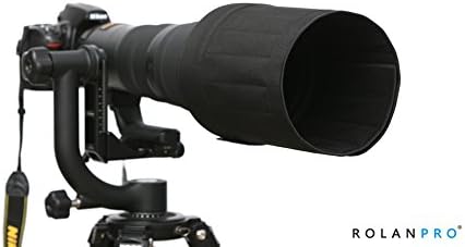 Rolanpro Lens Hood Telephoto Lens Folding Hood for Canon Nikon Sony Sigma Tamron 400mm f/2.8, 600mm f/4, 800mm f/5.6 SLR (L)-#Black Waterproof
