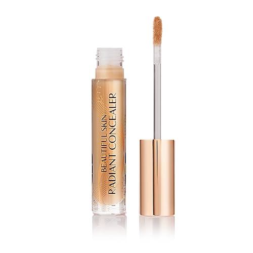 Charlotte Tilbury Beautiful Skin Concealer - Under Eye Concealer & Color Corrector for Dark Circles - Hydrating, Medium-Buildable Coverage with a Radiant, Natural-Looking Finish - 8 Medium