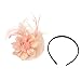 Produktbild Timogee Damen Fasching Kostüm Accessoires Haarreife Haarband Stirnband Feder Fascinators Hut für Cocktail Ball Hochzeit Stirnband Headwear für Mädchen