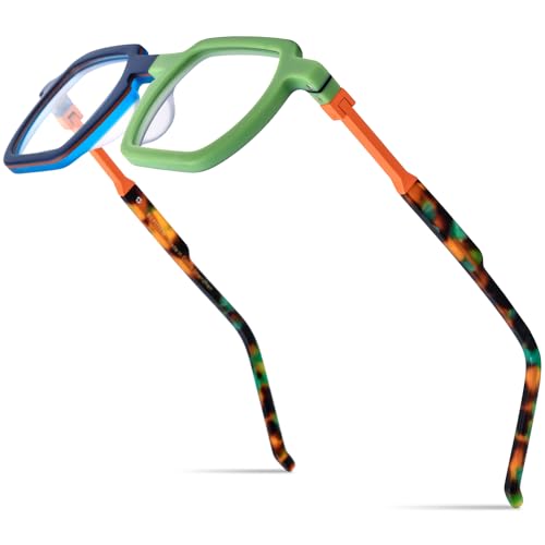 Image of HEPIDEM Matte Multicolor Acetate Glasses Frame Men Vintage Square Eyeglasses Optical Spectacles 9289
