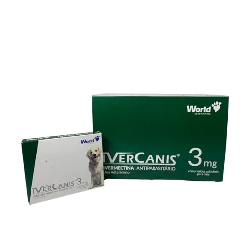 Comprimido antiparasitário para ácaro World Ivercanis para cão até 15kg contra pulga Carrapatos