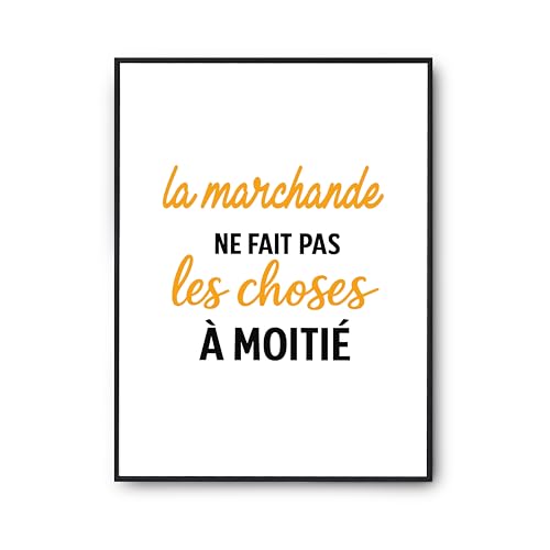 Poster citation humour Otshirt pour decorer un salon moderne et amuser les invites au quotidien
