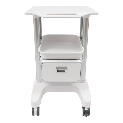 Mobile Medical Trolley Cart 220.46Lbs Load Medical Cart with Wheels Beauty Storage Cart Tool Cart with Drawers for Home Hospital Office Medical Clinic