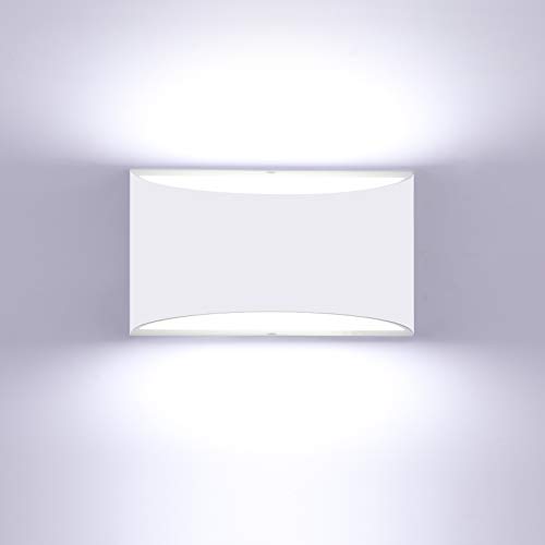 Lightess Indoor LED Wall Lamp 12W Dimmable Up Down Wall Light for Living Room Bedroom Hallway Staircase Cool White by Lightess - Used condition - US$22.90