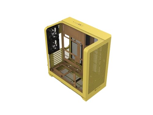Image of Thermaltake View 390 Air; Mid Tower; 2x120mm CT Fans Included; 360mm Radiator Support; 420mm GPU Clearance; Hidden Connector Support; Rotatable PCIe Slots; Butter Caramel; CA-11F-00MMWN-00