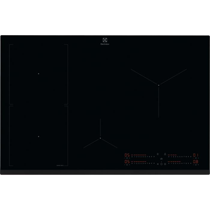 Electrolux Serie 700 EIS82453 Nero da Incasso 80 cm Piano Cottura a induzione 4 Fornello(i)