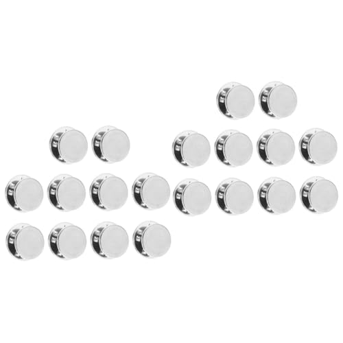 Healeved 2sets Metal Pin Backs Locking Clasp for DIY Craft Jewelry Making Lapel Pin Backs 10pcs*2