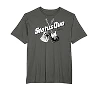 Guitars On Asphalt design. Official Status Quo Merchandise Status Quo T-Shirts for Men, Women, Girls and Boys; Status Quo Apparel; Status Quo Tees; Status Quo T-Shirt for Adults Lightweight, Classic fit, Double-needle sleeve and bottom hem