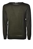  Paolo Pecora, Maglia Girocollo Filato Pettinato. A013F001-5917-VERDE/SCURO/MELANGE (XL)