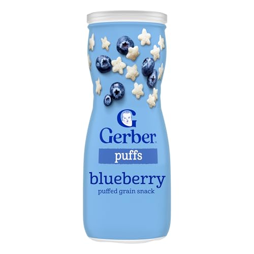 US GERBER Puffs Blueberry 1.48 oz/42g Canister