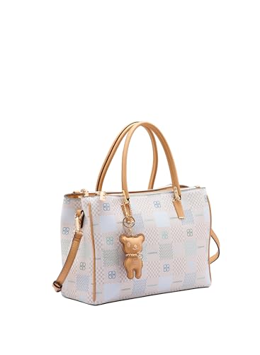 Chenson, Bolsa Feminina Chenson Alça Dupla de Mão Ombro Original Cor:Off White