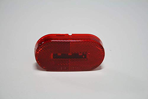 4 Long Haul 4"X2" Oblong Red Led Surface Mount Clearance Marker Lights El-114303R #TOP2