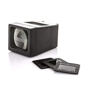 Kenro Desktop Slide Viewer to View 35mm Film and Mounted Slides with LED Blub and 2x Magnifying Lens – KNSVX2