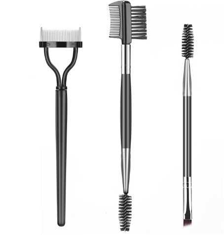 Cepillo Para Pestañas De 7 Piezas, Cepillo Para Cejas Portátil, Separador De Pestañas, Eliminación De Aglomeraciones, Herramienta De Maquillaje De Belleza, Adecuado Para Mujeres Y Niñas.