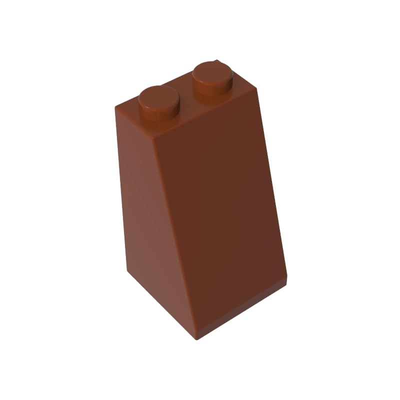 98560 Slope Brick 75ยฐ 2x2x3 Sloped Brick 50 Pieces GDS-1404 Compatible with Lego Building Blocks Color:Reddish Brown