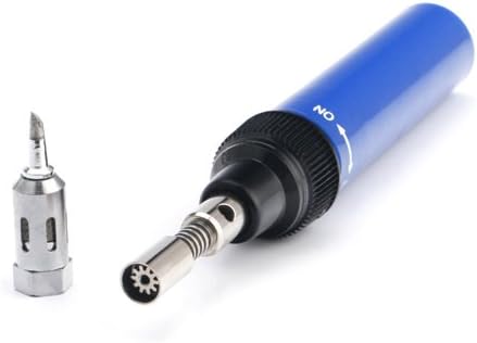 HDE Cordless Refillable Gas Iso-Tip Blow Torch Soldering Iron Pen Butane Gas for Electronic PC Repair Tool