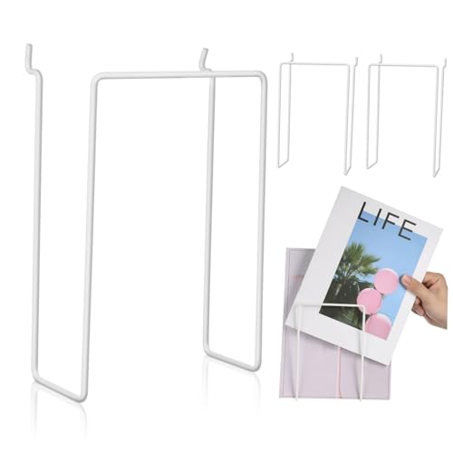 PRETYZOOM 4pcs Metal Wall-Mounted Pegboard Hooks Storage Rack Sturdy Tool