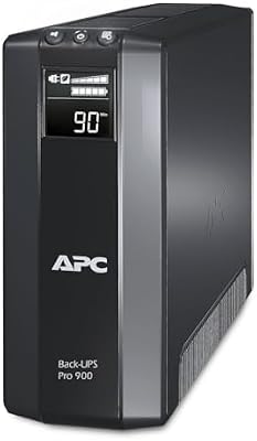 APC by Schneider Electric BR900G-GR Back-UPS PRO - Sistema de alimentación ininterrumpida SAI 900VA (5 tomas""Schuko"", AVR, USB, software de apagado)", negro