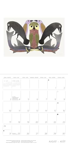Pomegranate 9781087508993 Kenojuak Ashevak 2025 Wall Calendar thumb #2