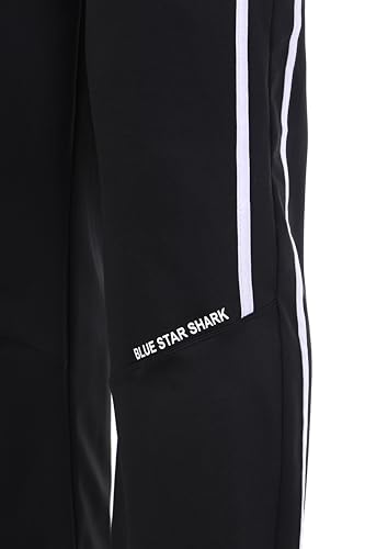 Image of BLUE STAR SHARK Men's Slim Fit Track Pants - Joggers for Running, Gym, Sports, and Casual Wear | Multipurpose Activewear Lower for Men & Boys | Stylish Summer Trousers & Night Pants