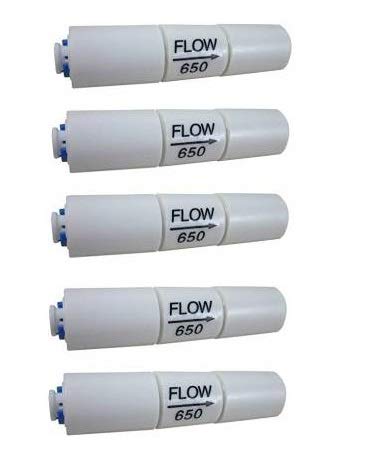 5 PCS- Flow Restrictor 650 ML- RO Spare Compatible for All The RO Models- 5 -PCS Solid Filter Cartridge (0.8, Pack of 5)-image-29
