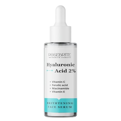 Image of Hyaluronic Acid 2% Face Serum with Vitamin C, Niacinamide, Ferulic Acid & Vitamin E | Deep Hydration, Brightening & Skin Repair | For Glowing, Smooth & Radiant Skin | 30ml