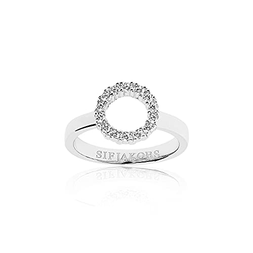 Bague femme Biella Piccolo Sif Jakobs en argent 925 et oxydes de zirconium blancs.