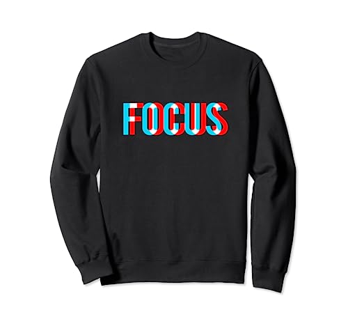Focus - Camiseta con diseño de ilusión óptica Trippy Sudadera