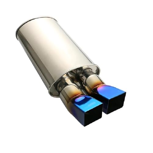 Tubo de escape trasero de acero resistente con entrada de 2.5 pulgadas