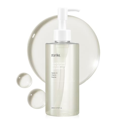 starlike Black Pore Vita Peptide Cleansing Oil I Jojoba 5%, AHA &...