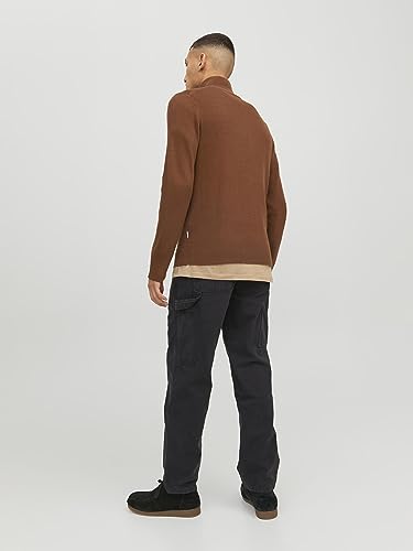 Jprccperfect Knit Half Zip Jack & Jones pull tricoté homme marine - 3