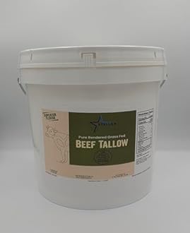 Stellar - Beef Tallow - 100% Grass-Fed & Finished - Good for Cooking, Baking and Frying - Food Grade - 2 LBS