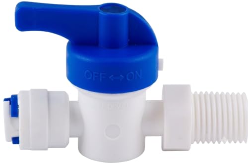 Image of CSI INTERNATIONAL RO Water Purifier Inlet Valve Only 1 /4 inch Qc x 1 /4 inch Thread Ball Valve On /Off RO /UV /UF /TDS Water Purifier Solid Filter Cartridge