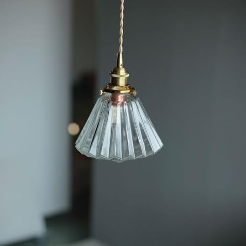 Lampe suspendue de en verre d'exception style moderne et rétro