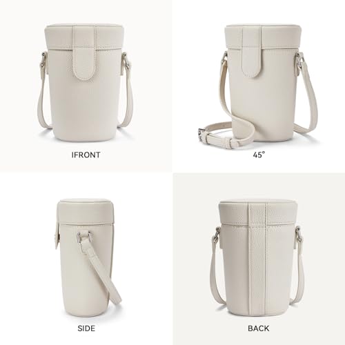 Mini Bucket Crossbody Bags for Women Vegan Small Shoulder Bag with Adjustable Strap3