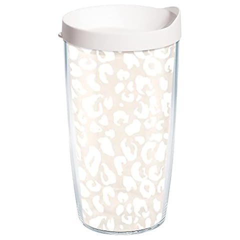 Tervis Leopard Collection Made in USA Double Walled Insulated Tumbler Travel Cup Keeps Drinks Cold & Hot, 16oz, Frost Cover