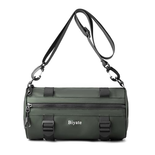 Sac de poitrine homme mode avec design cylindrique rond et compact