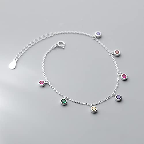 Bracelet lien chaîne LuisFranklin perle charme et gland coloré mobile
