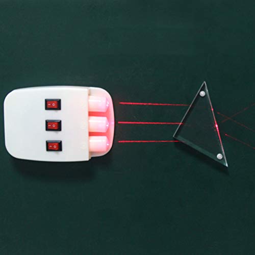 ULTECHNOVO 5 Pcs Conjunto de Prisma de Cristal Ã“ptico Lente de Vidro Ã“ptico Experimentos Ã“pticos