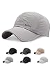 Aisprts Men's Baseball Cap Breathable Sports Cap with Wide Curved Brim UV Protection Hat for Running, Cycling, and Outdoor Activities, Light Grey #4