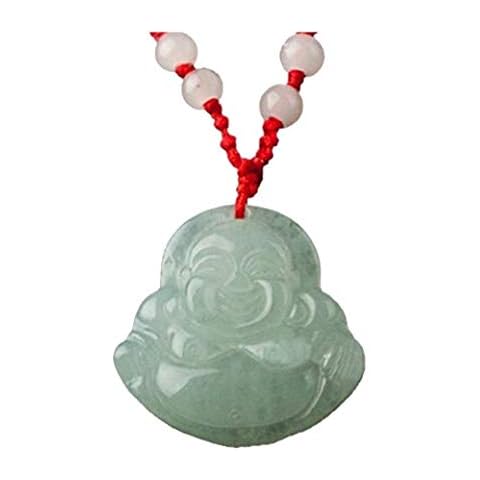 Pendant Chinese Feng Shui Jade Stone Lucky Charm Necklace Money Buddha Gifts for Friends Cover