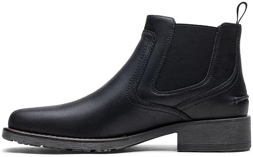 Image of Jousen Chelsea Boots Men Square Toe Ankle Mens Dress Boots Casual Slip On Boots for Men