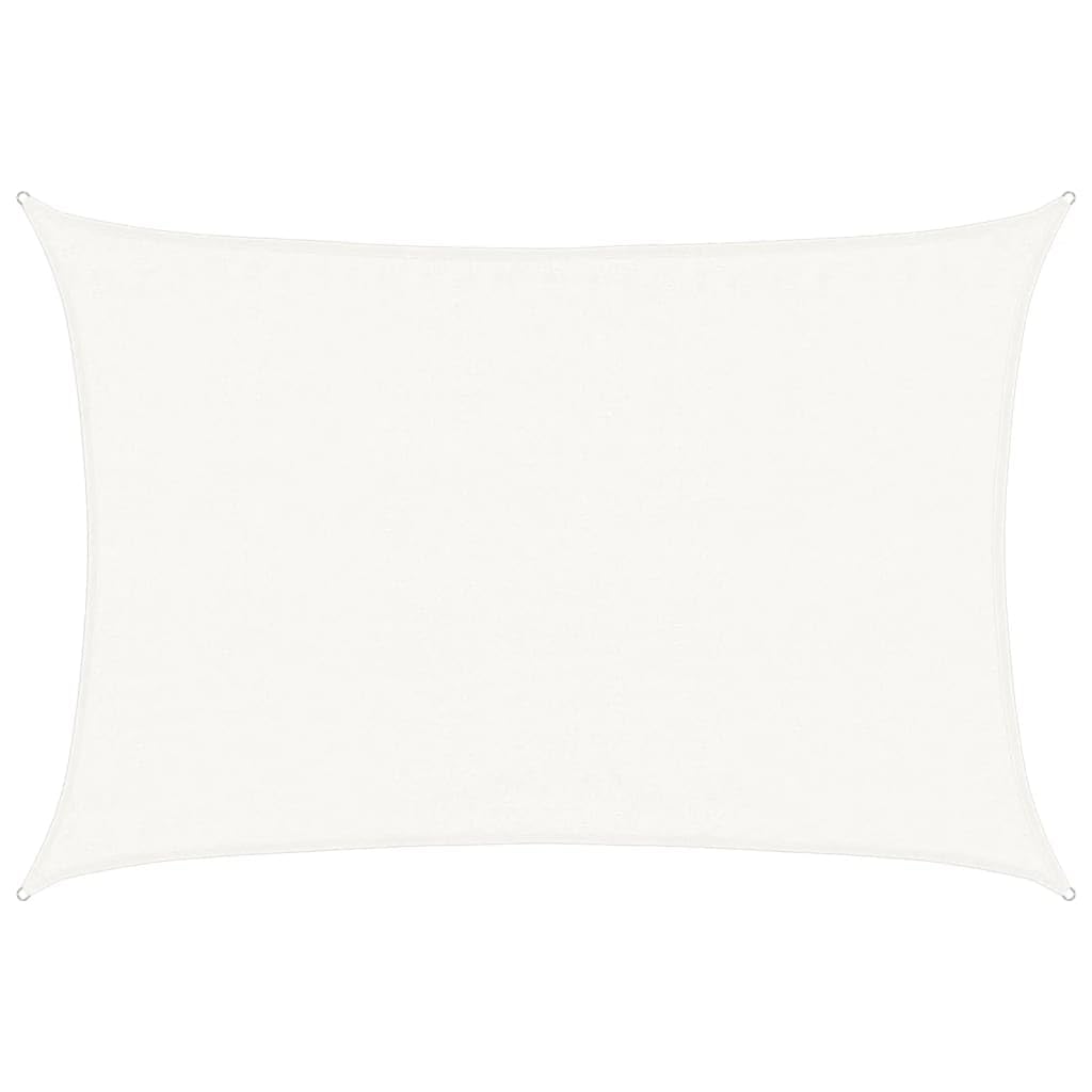 vidaXL Sunshade Sail 160 g/m² White 3.5x5 m HDPE — image 1