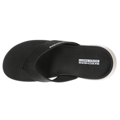 Image of Skechers On The Go Go Walk Flex-Eve Women's Sandal, 6 B(M) US, Black-White