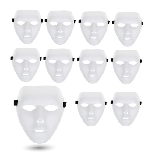Venezianische Maske Weiß | Karneval Maske Für Mottoparty & Club | Mit Satinband & Feder-Deko | Einheitsgröße
