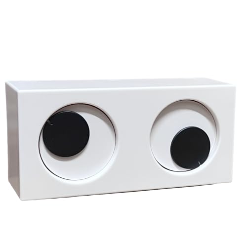 ourhommie Novelty Rotating Eyes Desktop Clock Fun Looking Time Tracker